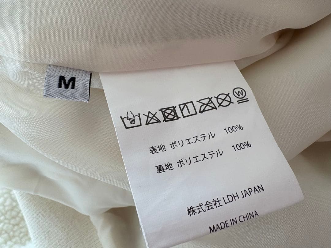 JSB3 MATE白ボアフリースパーカー Mサイズ