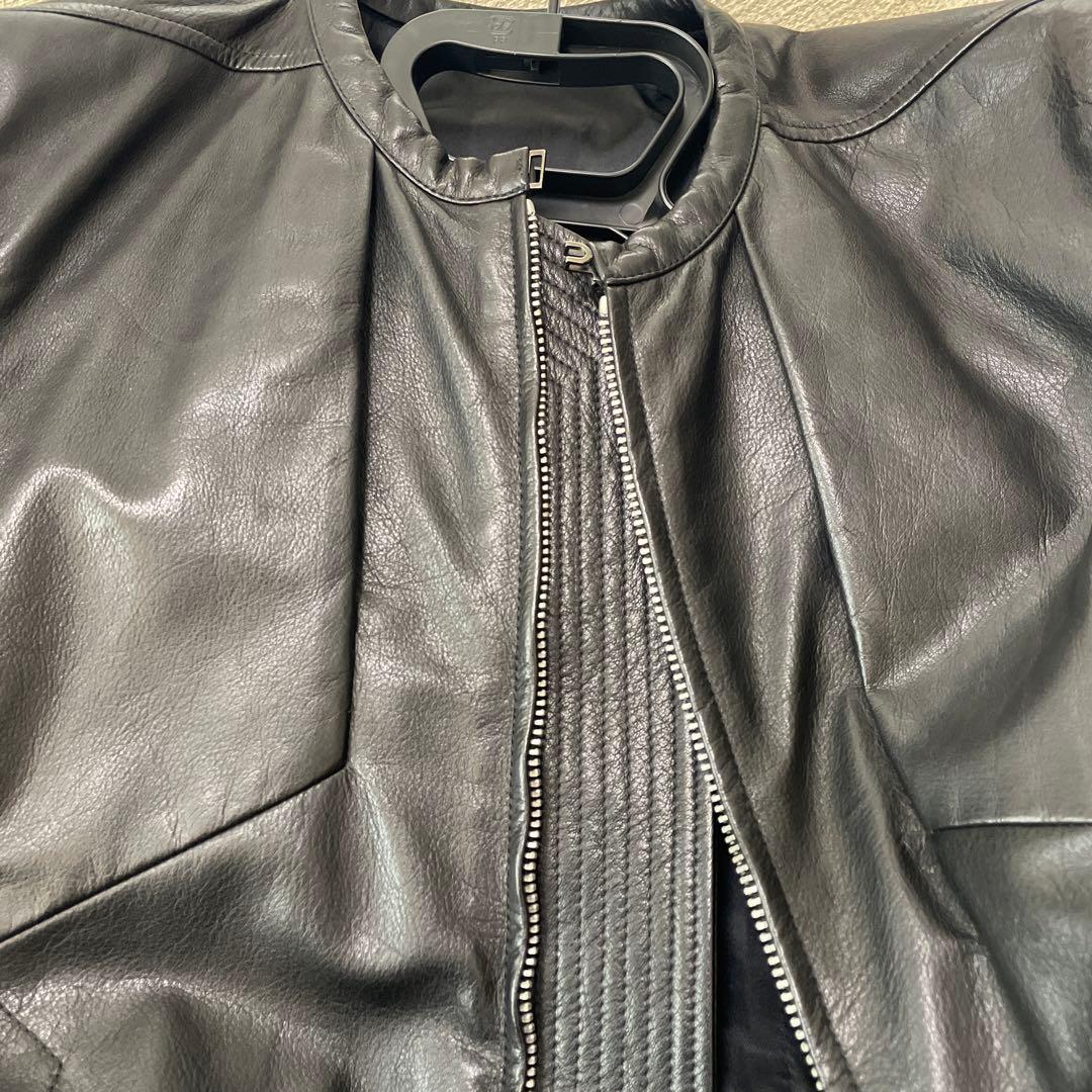 ゴックス様専用】Rick Owens レザーライダース インターシャ 正規品