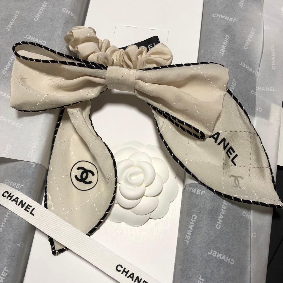 Chanel シャネル シュシュ シャネルヘアゴム シャネルリボン - メルカリ