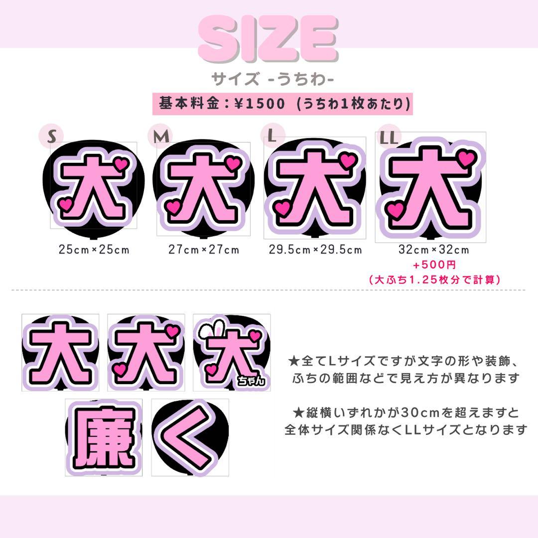 ななな うちわ文字 オーダー うちわ屋さん 文字パネル ネームボード