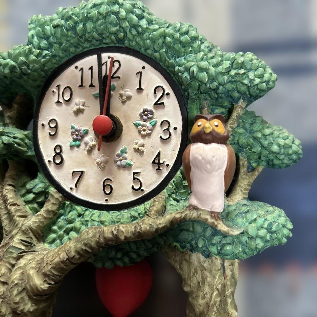 希少 くまのプーさん ツリー時計