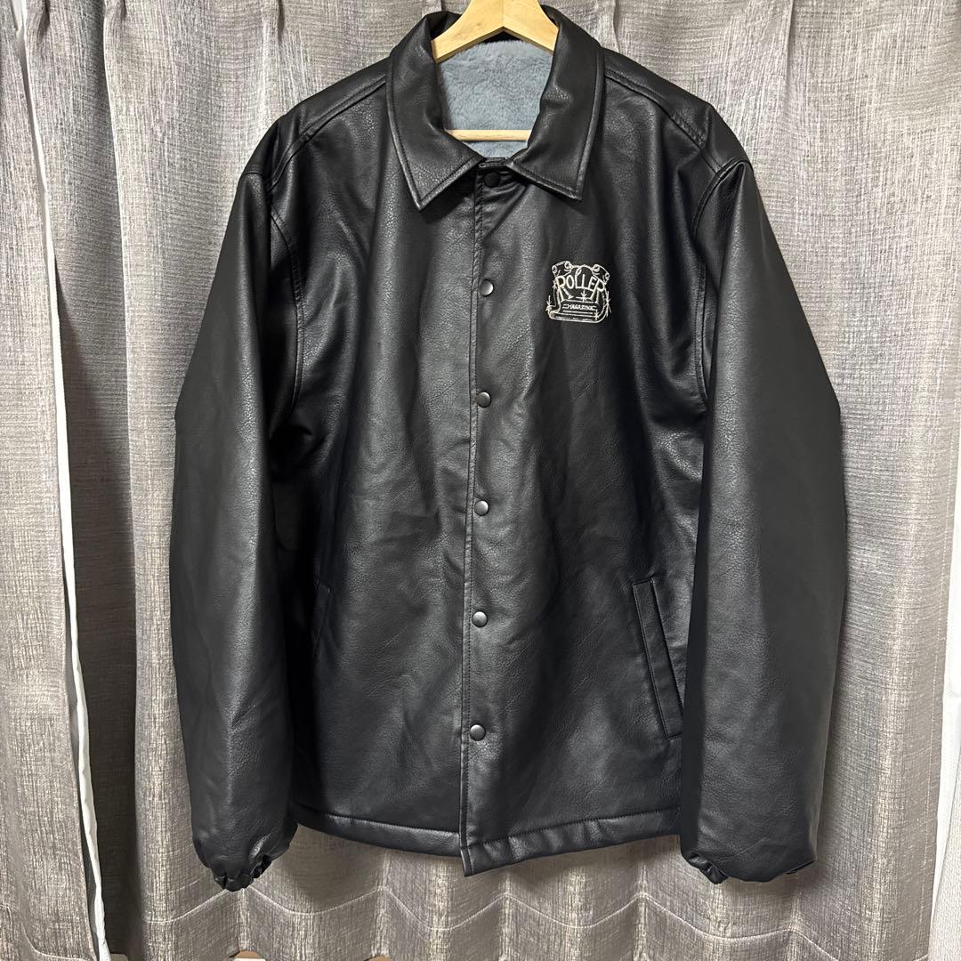 ROLLER MAGAZINE フェイクレザーコーチジャケット - メルカリ