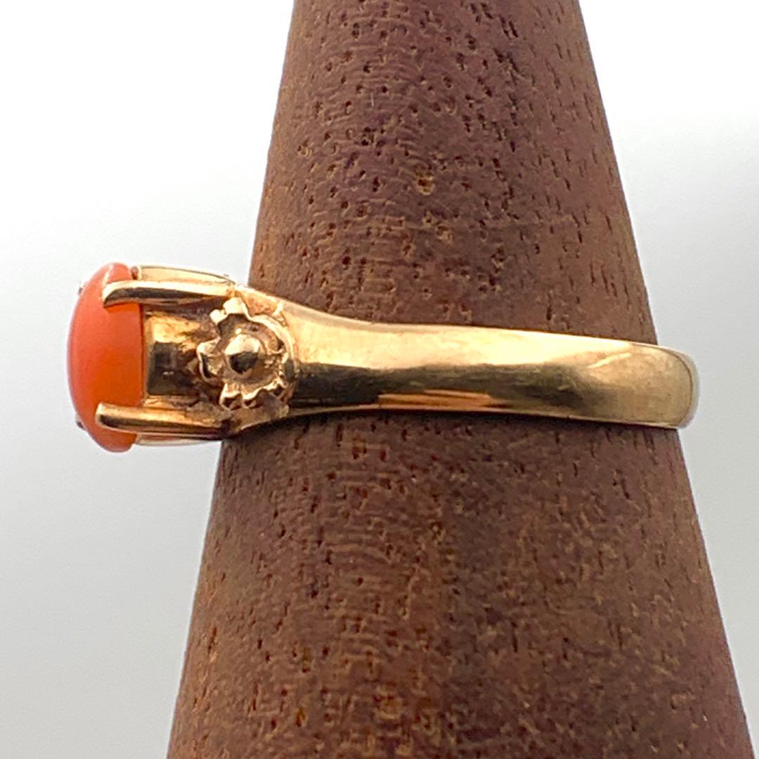 珊瑚ゴールドリング K18 9号 2.1g