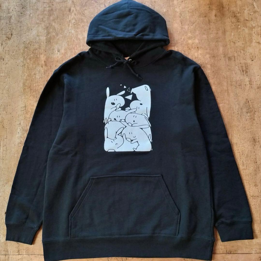 【めありー】 めあうさパーカー ブラック XXL