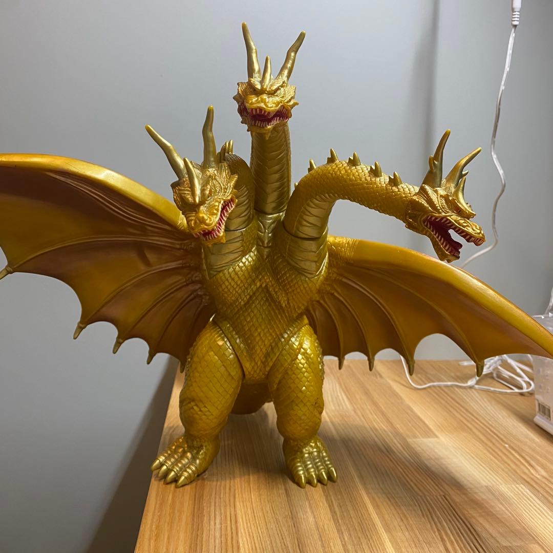 超ドラゴン怪獣 キングギドラ 1998製 大型ソフビ 特大ソフビ - メルカリ