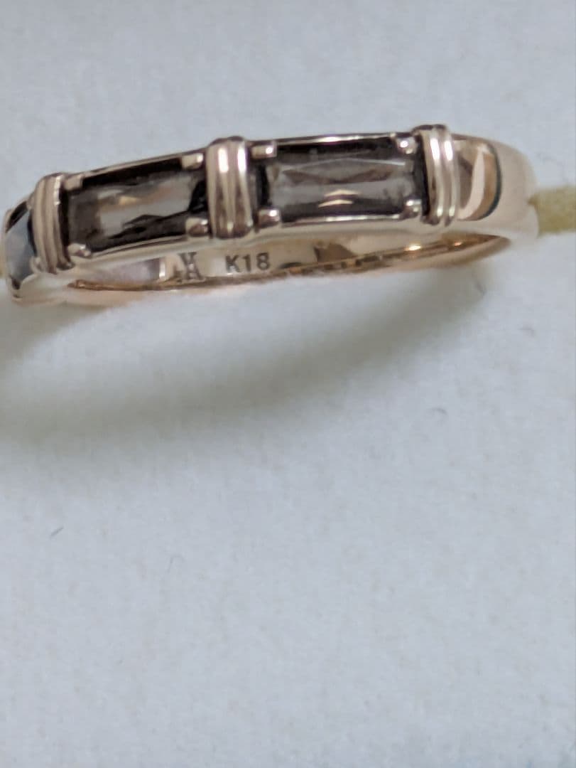 K18 PG スモーキークォーツ 9号リング ヴァンドーム青山 - メルカリ