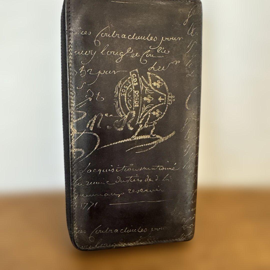 美品 ベルルッティBerluti イタウバ ゴールデンパティーヌ ブラック