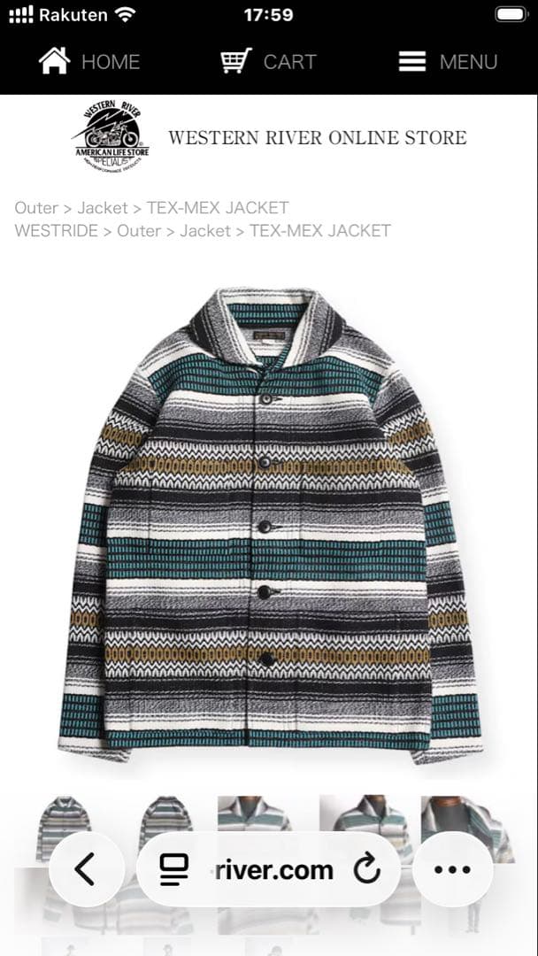WESTRIDE TEX-MEX JACKET 42(XL)新品 G・M geronimo / [West Ride] TEX-MEX JACKET