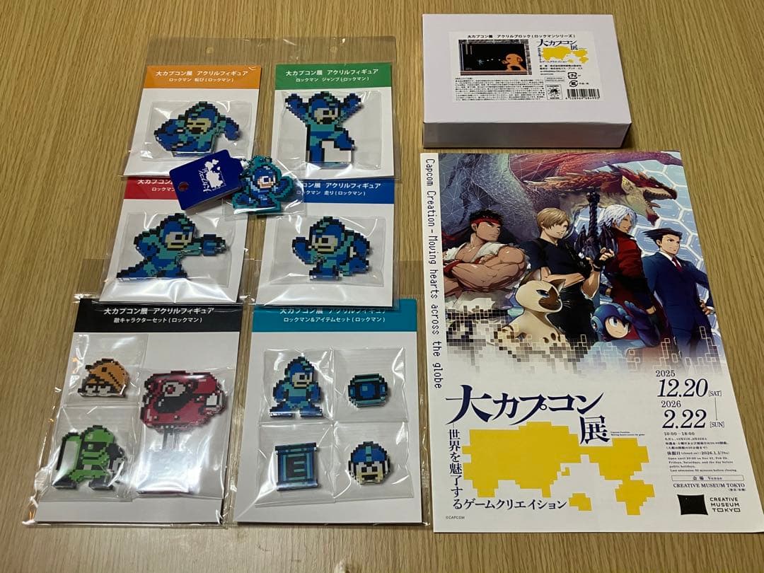 大カプコン展】ロックマン セット アクリルフィギュア、アクリル