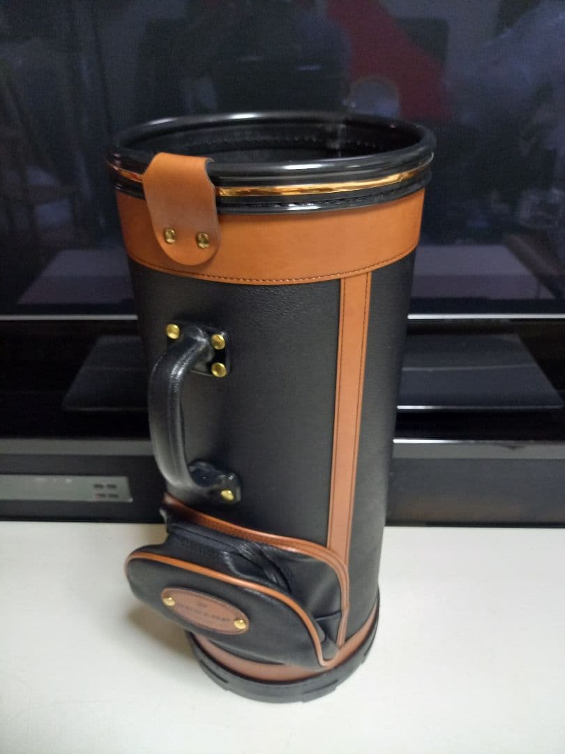 レア　1970's　非売品　イギリス　DUNLOP　ゴルフバッグ型　傘立　ゴミ箱