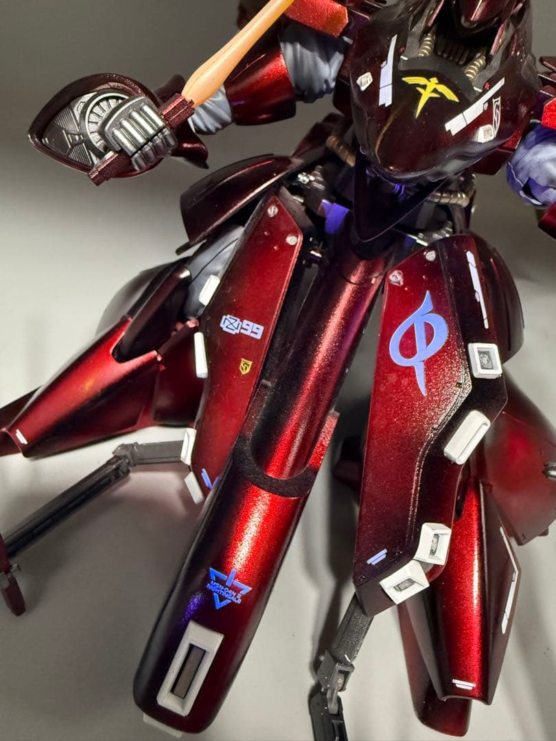 ガンプラ HG ナイチンゲール 完成品 キャンディ塗装 メタルパーツ