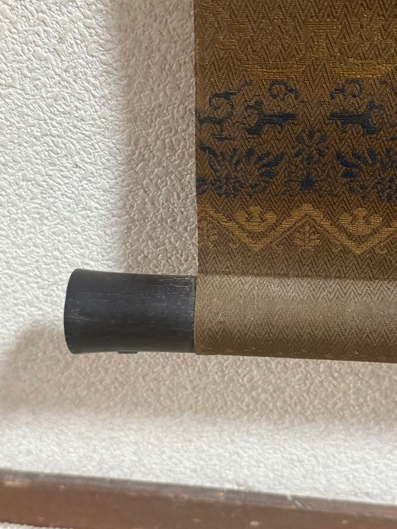 孔雀牡丹の圖 絹本肉筆 落款 掛軸 古美術 送料込み250716 牡丹に孔雀