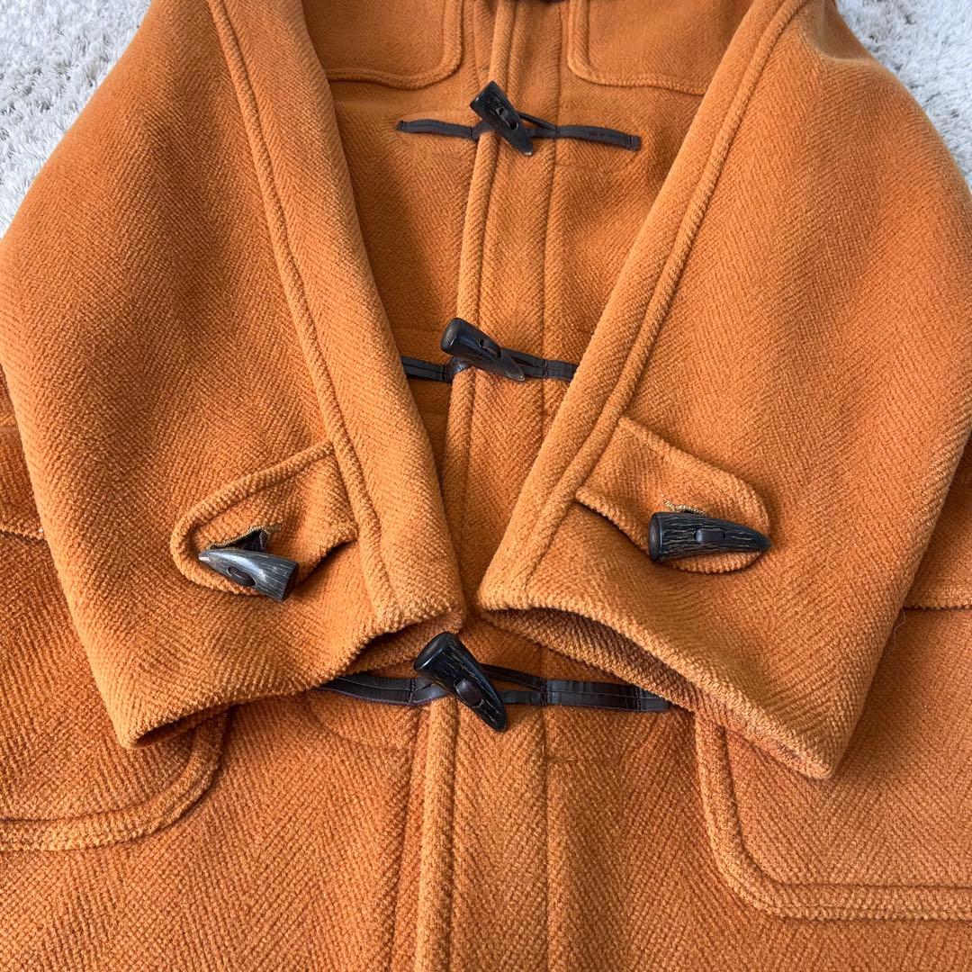 英国製】ムーアブルック ヘリンボーン ダッフルコート オレンジ TULB M