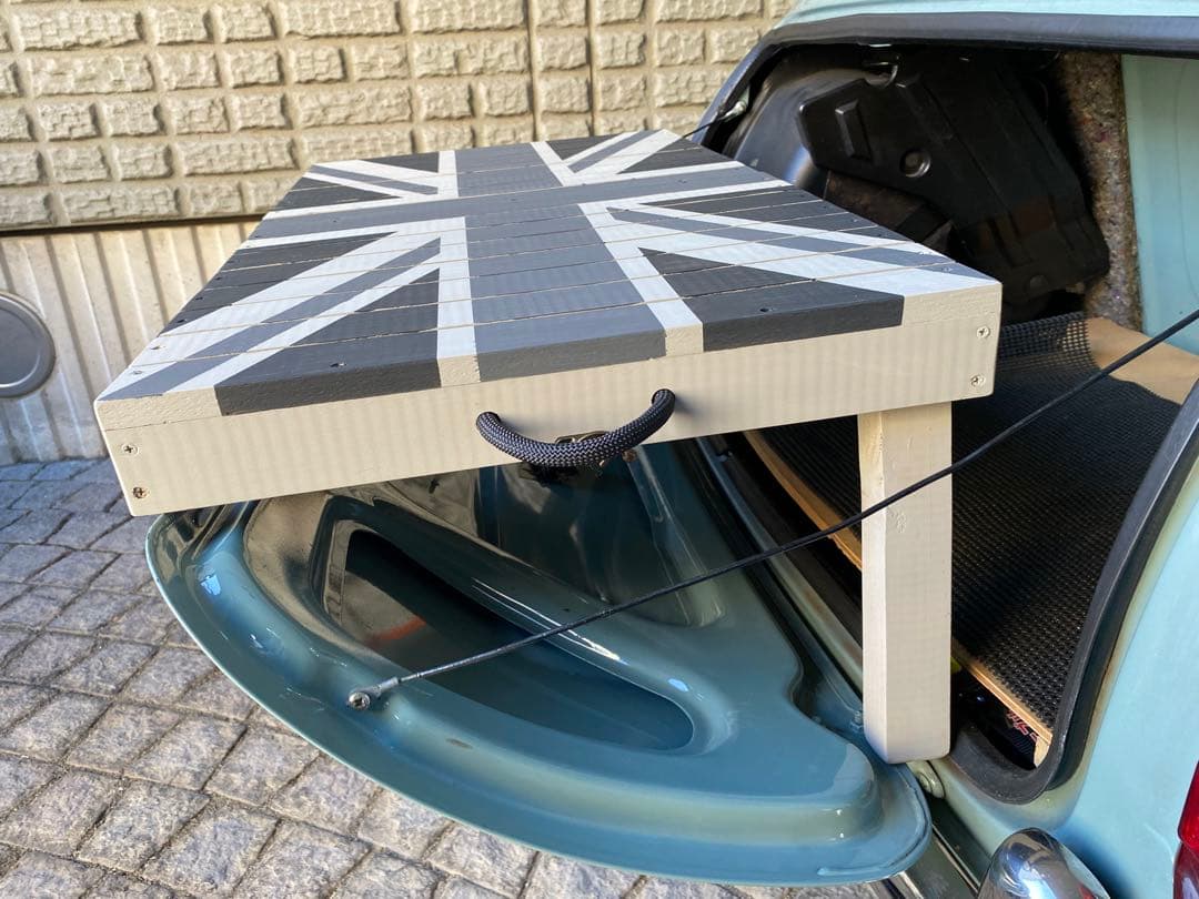 新作 ローバーミニ3way トランクテーブル黒系3色ユニオンジャック