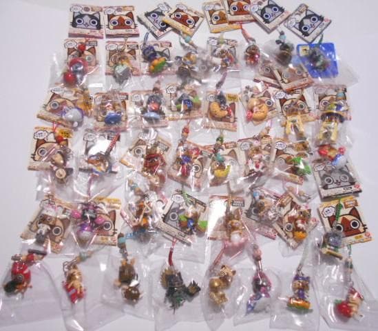 モンハン アイルー 根付 ストラップ 40点セット モンハン アイルー 根付 ストラップ 40点セット モンハン アイルー