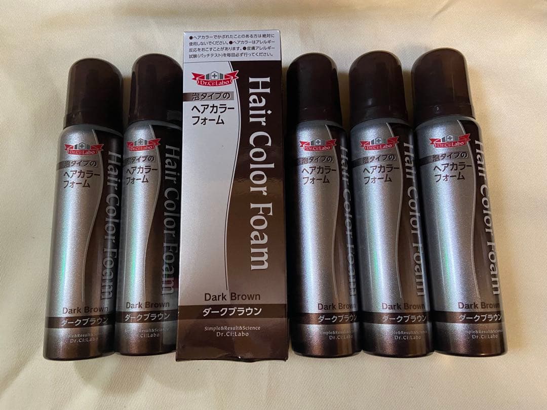ドクターシーラボ ヘアカラー フォーム ダークブラウン 100g 6本 Amazon | 【公式】ヘアカラーフォーム ダークブラウン ［泡状 ムース