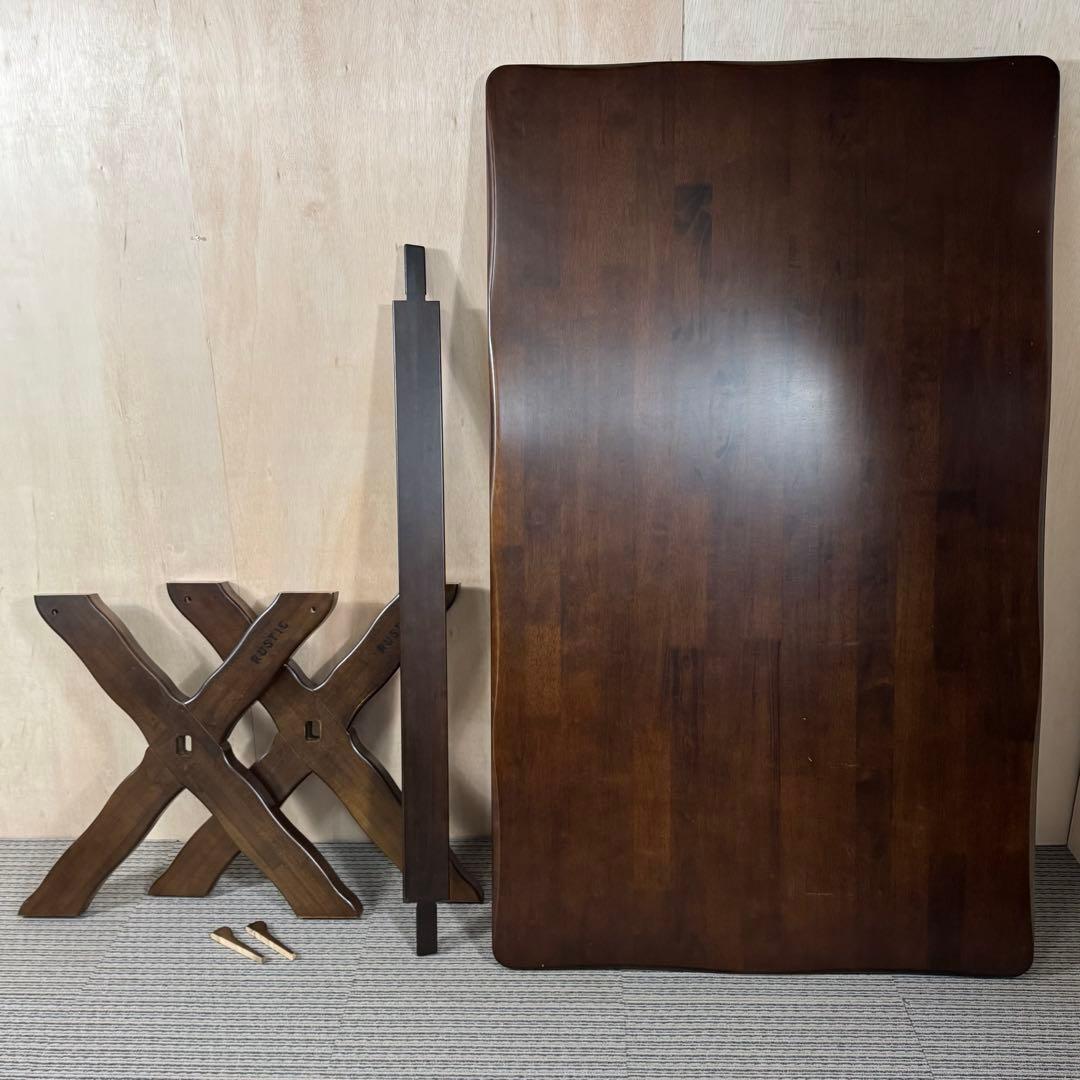 カリモク ルスティック ダイニングテーブル 大 ビンテージ 引き取り