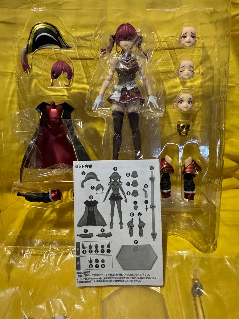 figma 宝鐘マリン 塗装済み可動フィギュア 特典アイテム付き 開封品