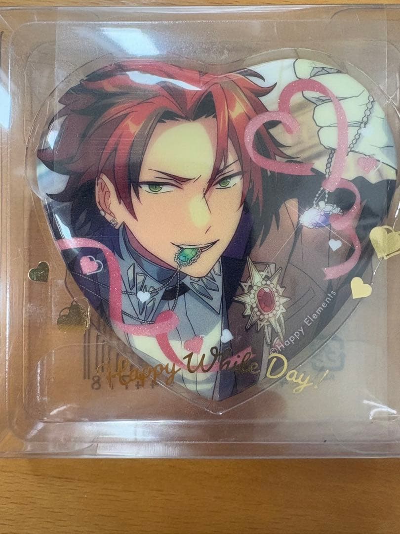 鬼龍紅郎 ハート缶バッジ ホワイトデー