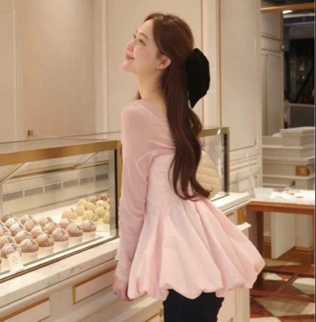 poláura ベロアビスチェバルーントップス - メルカリ