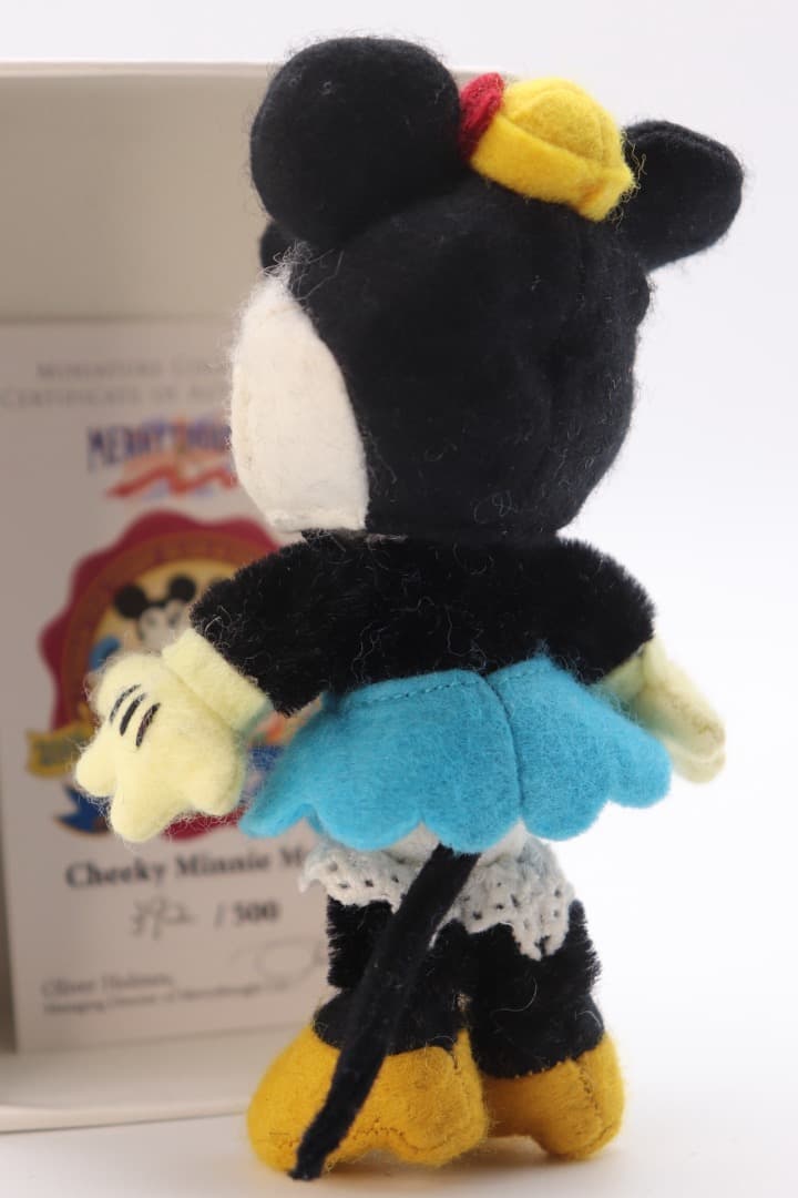 ミニーマウス被り物 可愛いミニチュアサイズのチーキー 9cm 392番