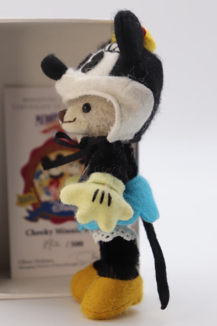 ミニーマウス被り物 可愛いミニチュアサイズのチーキー 9cm 392番