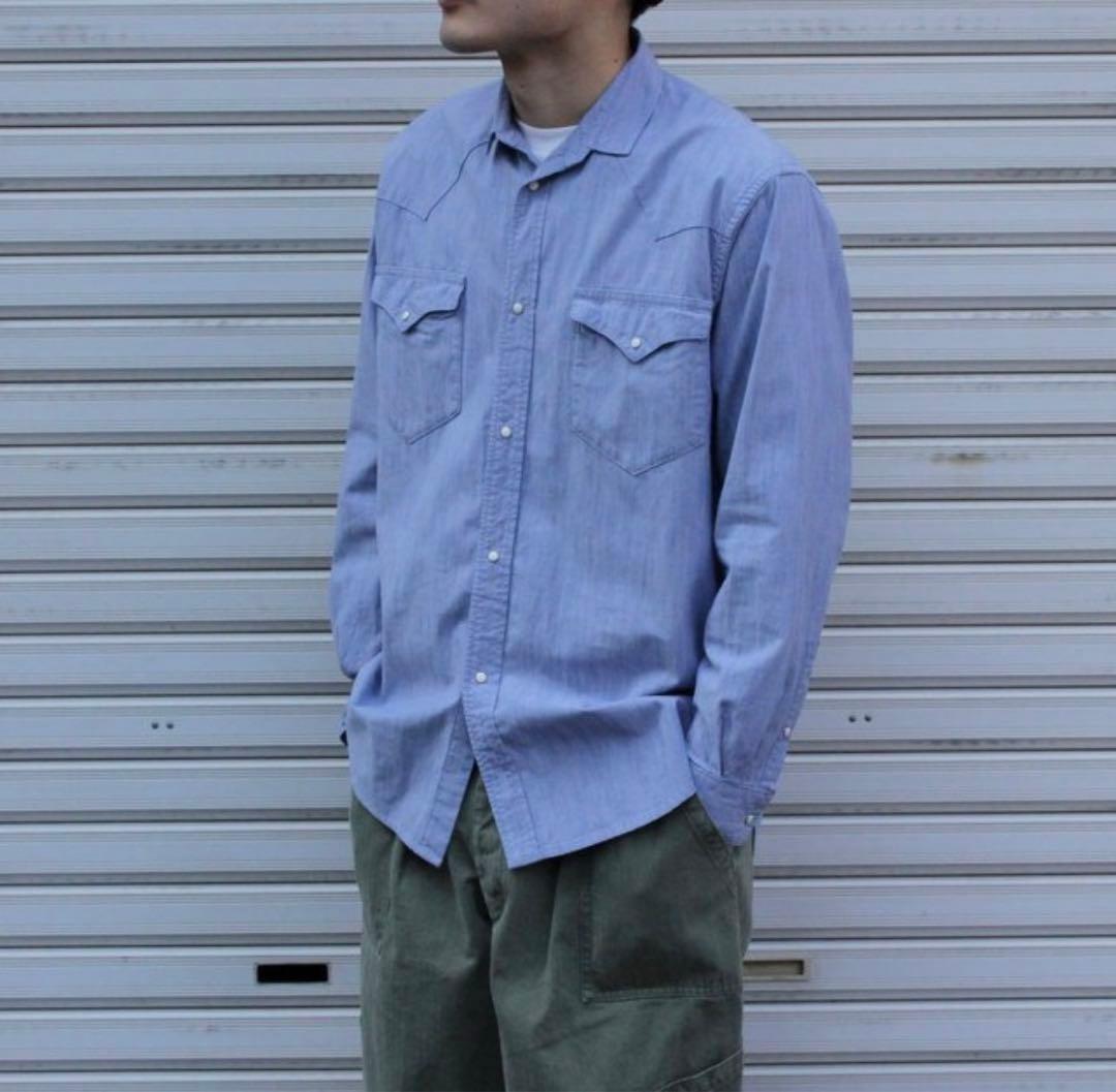 AUBERGE / SERGE ROSE シャンブレー ウエスタンシャツ 38 - メルカリ