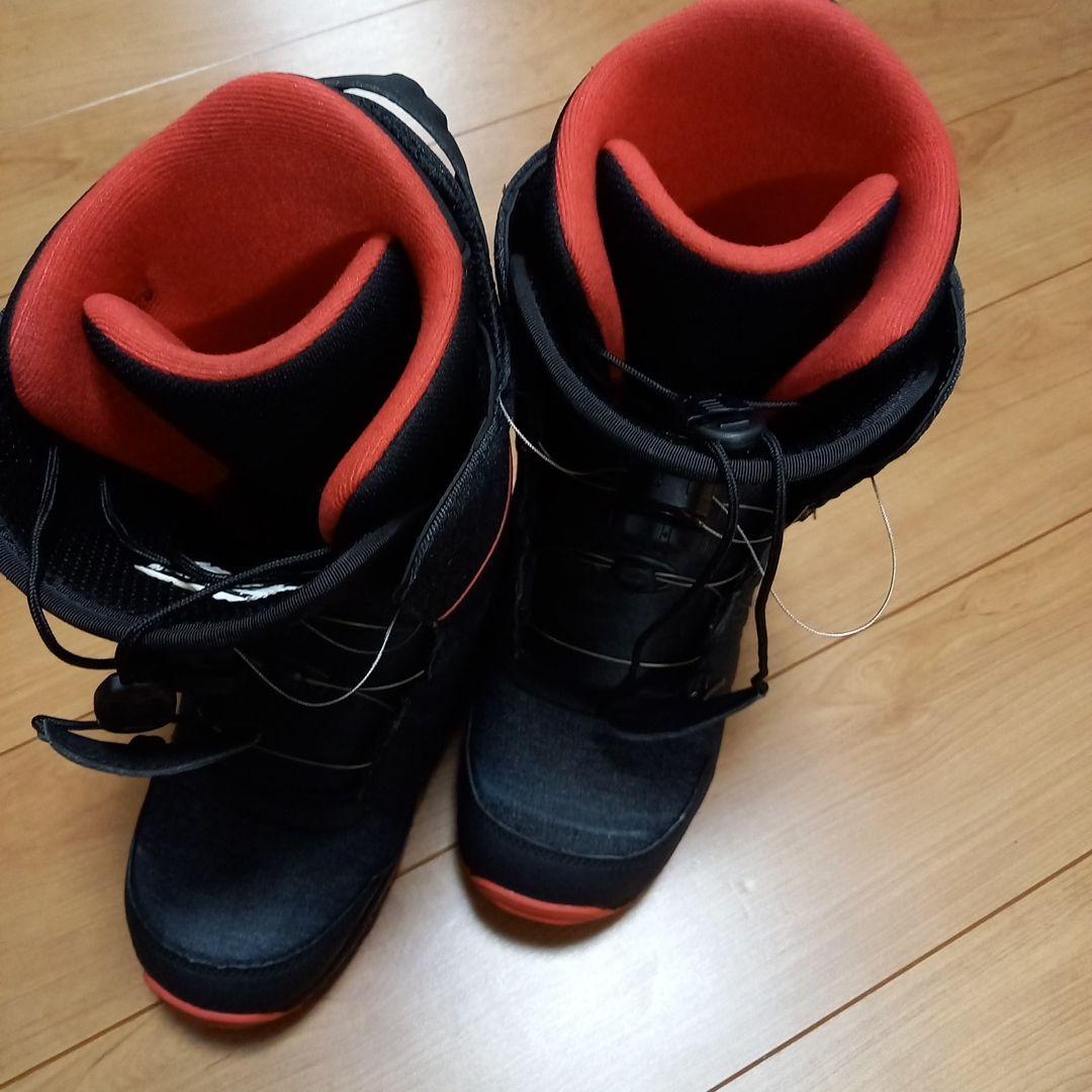 スノーボードブーツ BOAシステム 26.0cm ブラック/レッド
