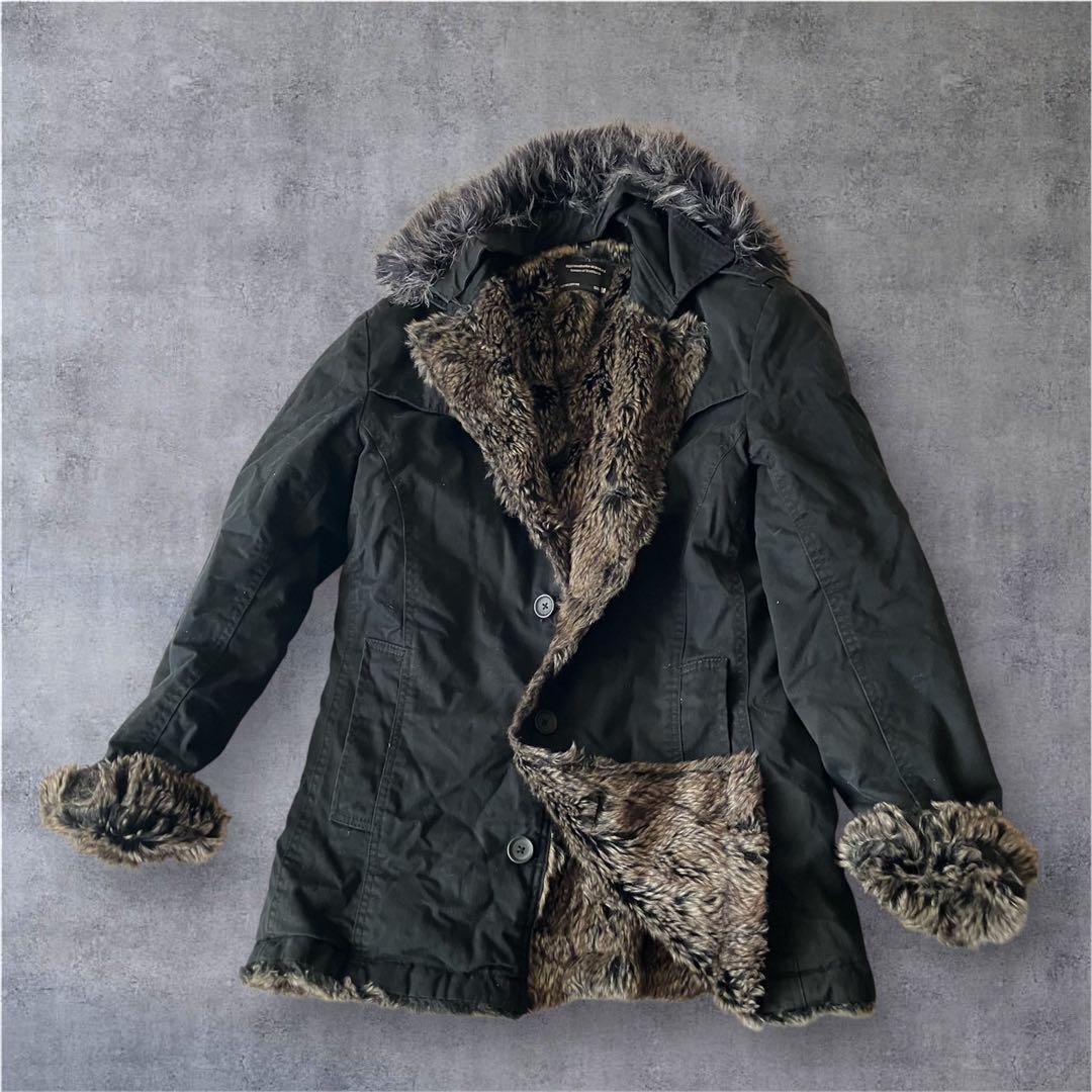 00s archiveファー裏ボアジャケット平成ギャル男フェアリーグランジy2k