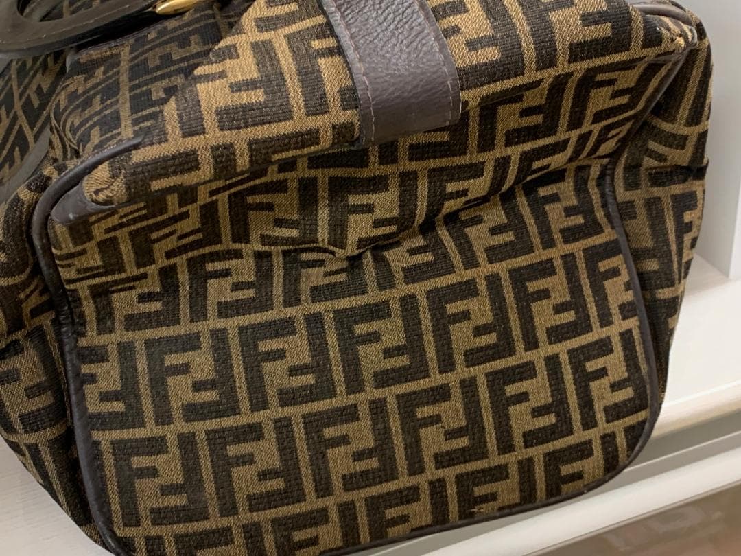 FENDI フェンディ ズッカ柄 ボストンバッグ