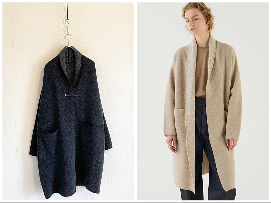 2024AW GALERIE VIE ダブルフェイスパイル ショールカラーコート □ダブルフェイスパイル ショールカラーコート｜トゥモローランド 公式通販