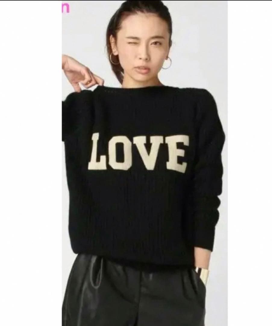 ドゥーズィエムクラス Rika リカ LOVEニット カーディガン UNITED ARROWS（ユナイテッドアローズ）の「△＜RIKA（リカ）＞LOVE