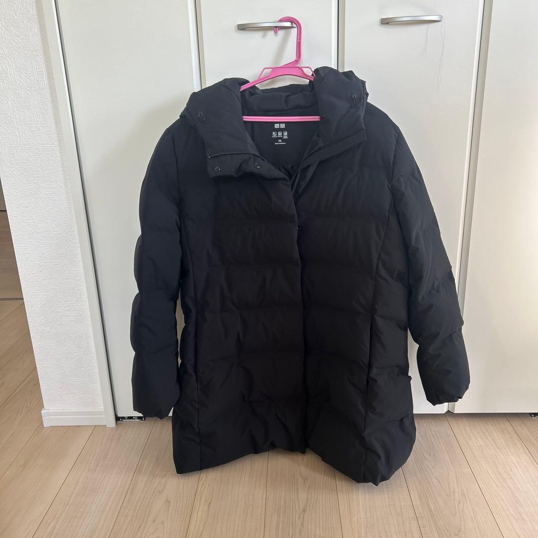 UNIQLO 黒 シームレスダウンショートコートXXL - メルカリ