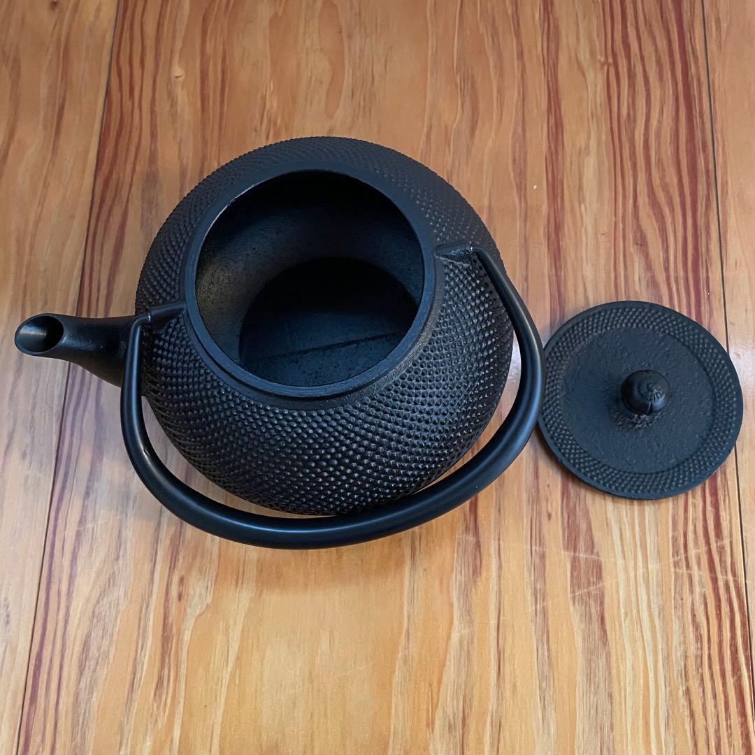 【新品未使用】南部鉄器　鉄瓶　急須　1.1L 池永鉄工製　箱付き　南部アラレ