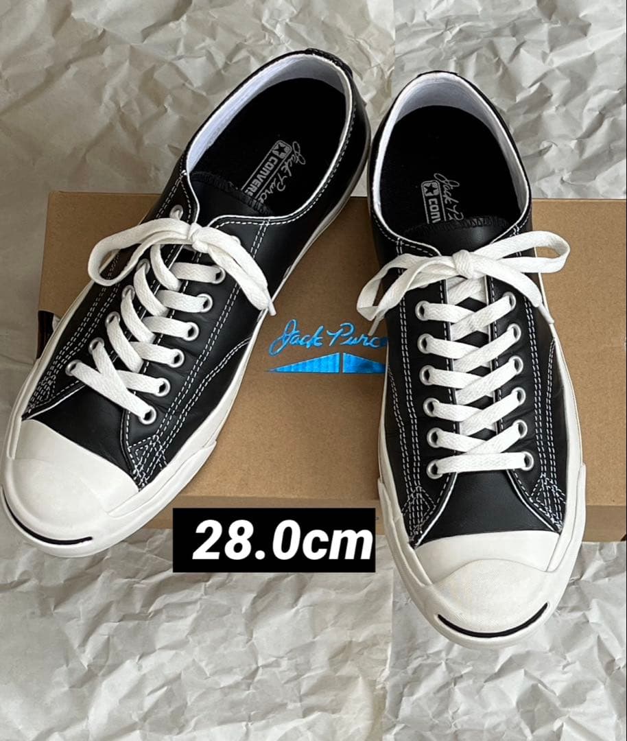 t*y様 美品 廃盤 生産終了 ジャックパーセル レザー ブラック 黒 28.0