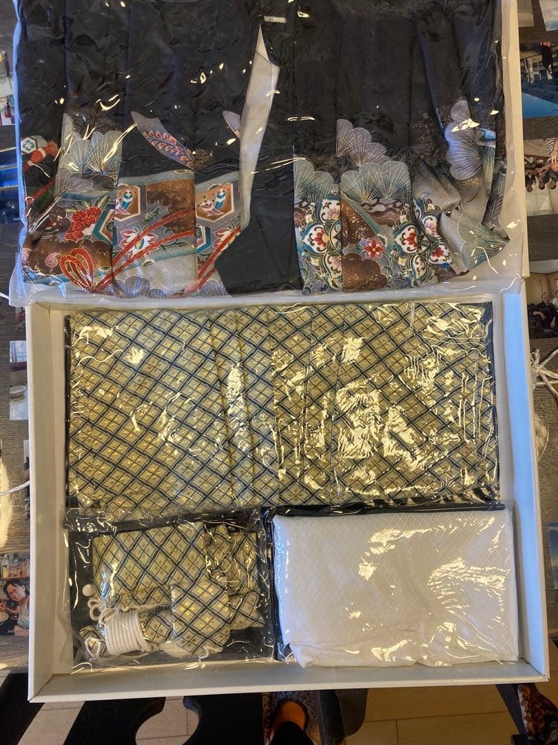 七五三用男の子　五歳　着物セット一式 七五三 5歳 男の子 着物 ”R・K (リョウコ・キクチ)” ブランド 羽織 袴