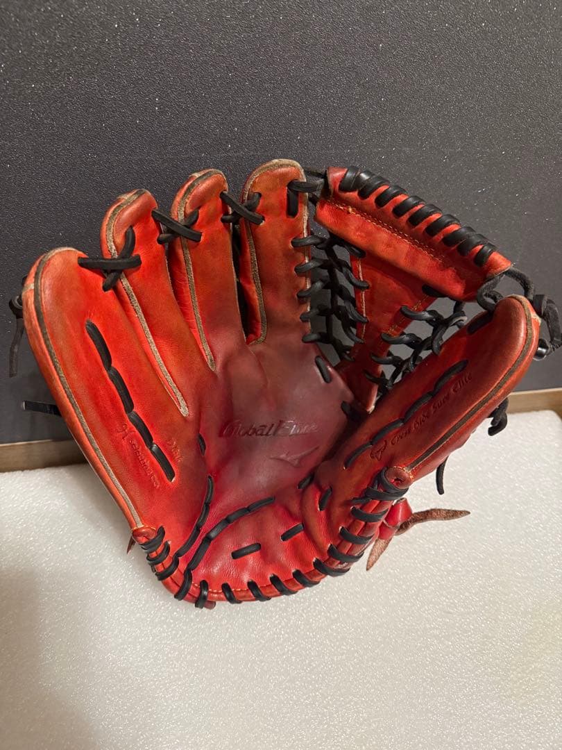 ☆美品☆ ミズノ グローバルエリート 硬式外野手 革質◎ 良型 左