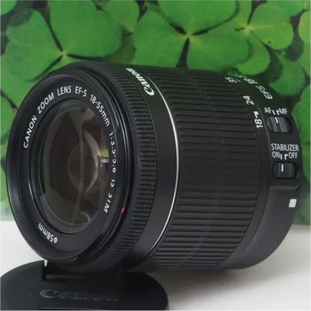 【美品】キヤノンEF-S18-55mm STM標準ズーム❤️音が静かで動画で活躍 キヤノン、より小型化した標準ズームレンズ「EF-S18-55mm F4-5.6 IS