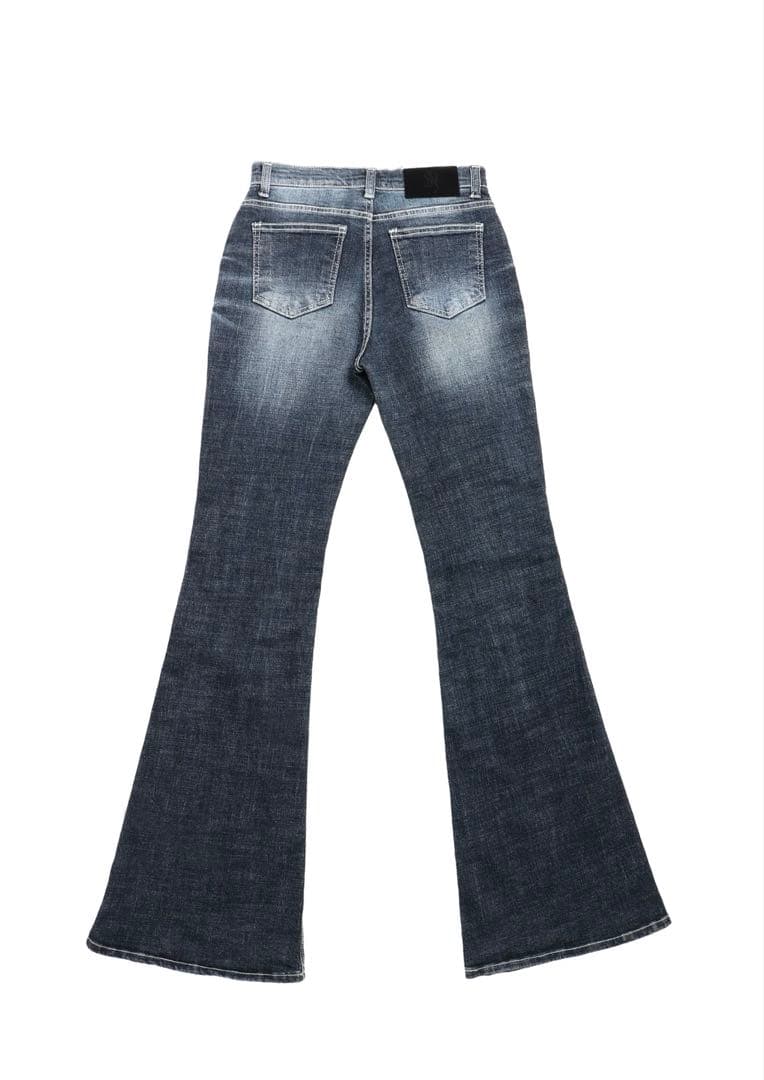 00s TORNADO MART FEMME ブリーチ フリンジ フレアデニム TORNADO MART