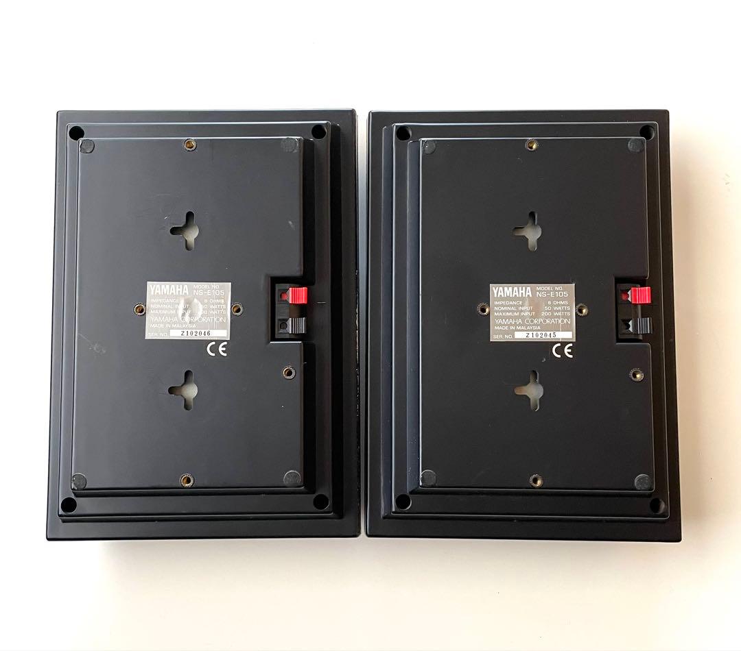 YAMAHA NS-E105 スピーカー ペア 動作確認済み ケーブル付き - メルカリ