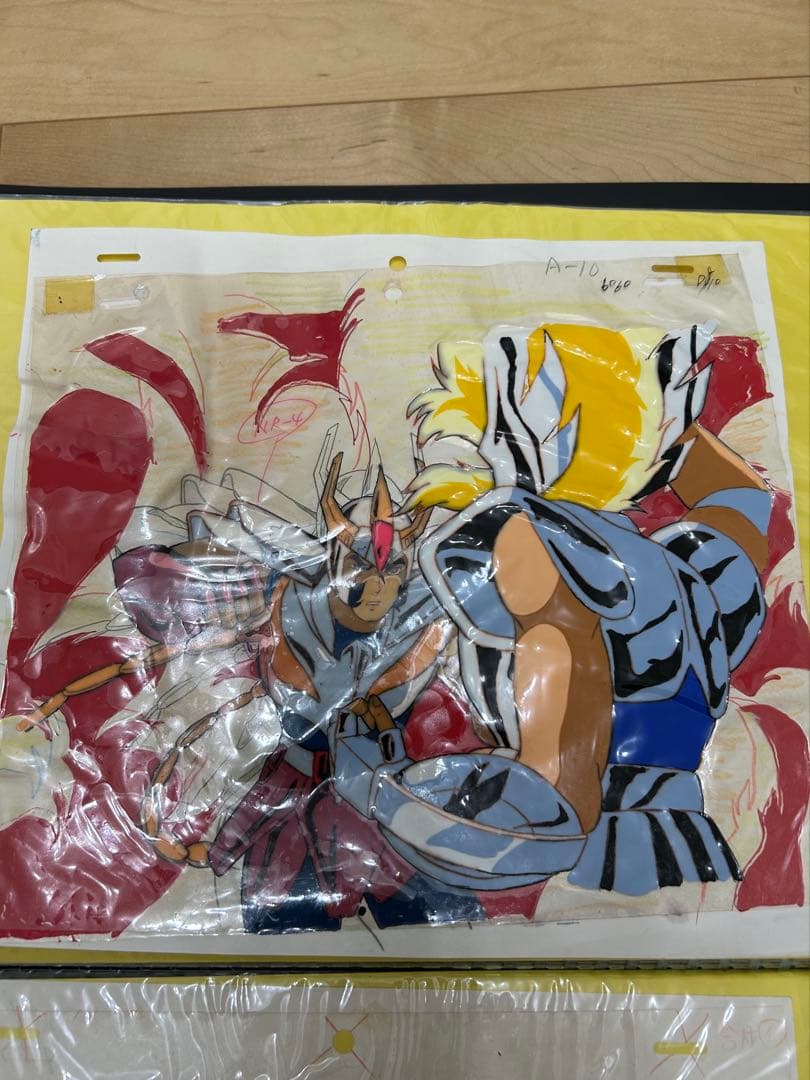 聖闘士星矢　アニメ　セル画　キグナス氷河　80年代