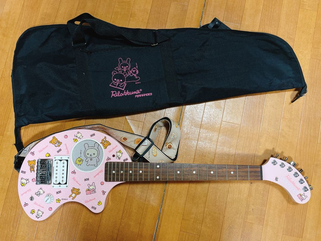 FERNANDES ZO-3 リラックマ コラボ ギター ピンク 動作確認済 - メルカリ