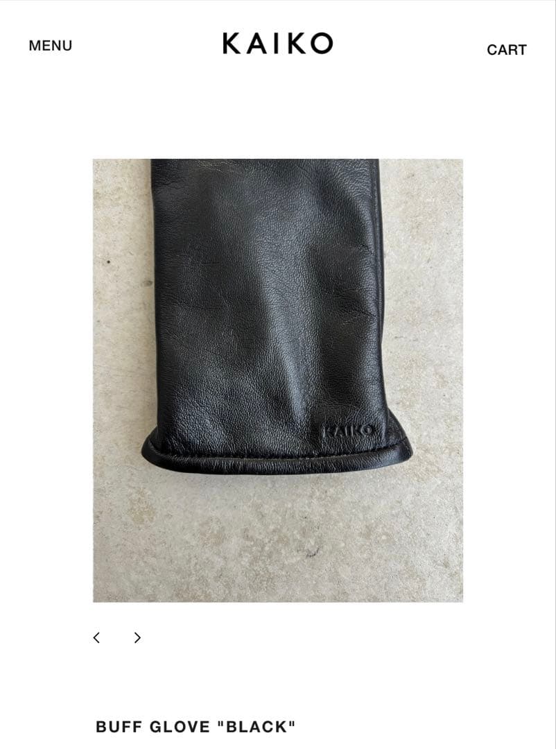 小物 KAIKO BUFF GLOVE \"BLACK\"