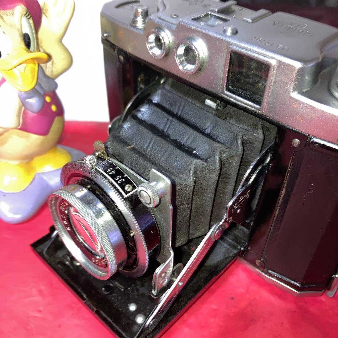 ヴィティージ蛇腹MAMIYA sixレンジファインダー中判カメラ 露出機能動