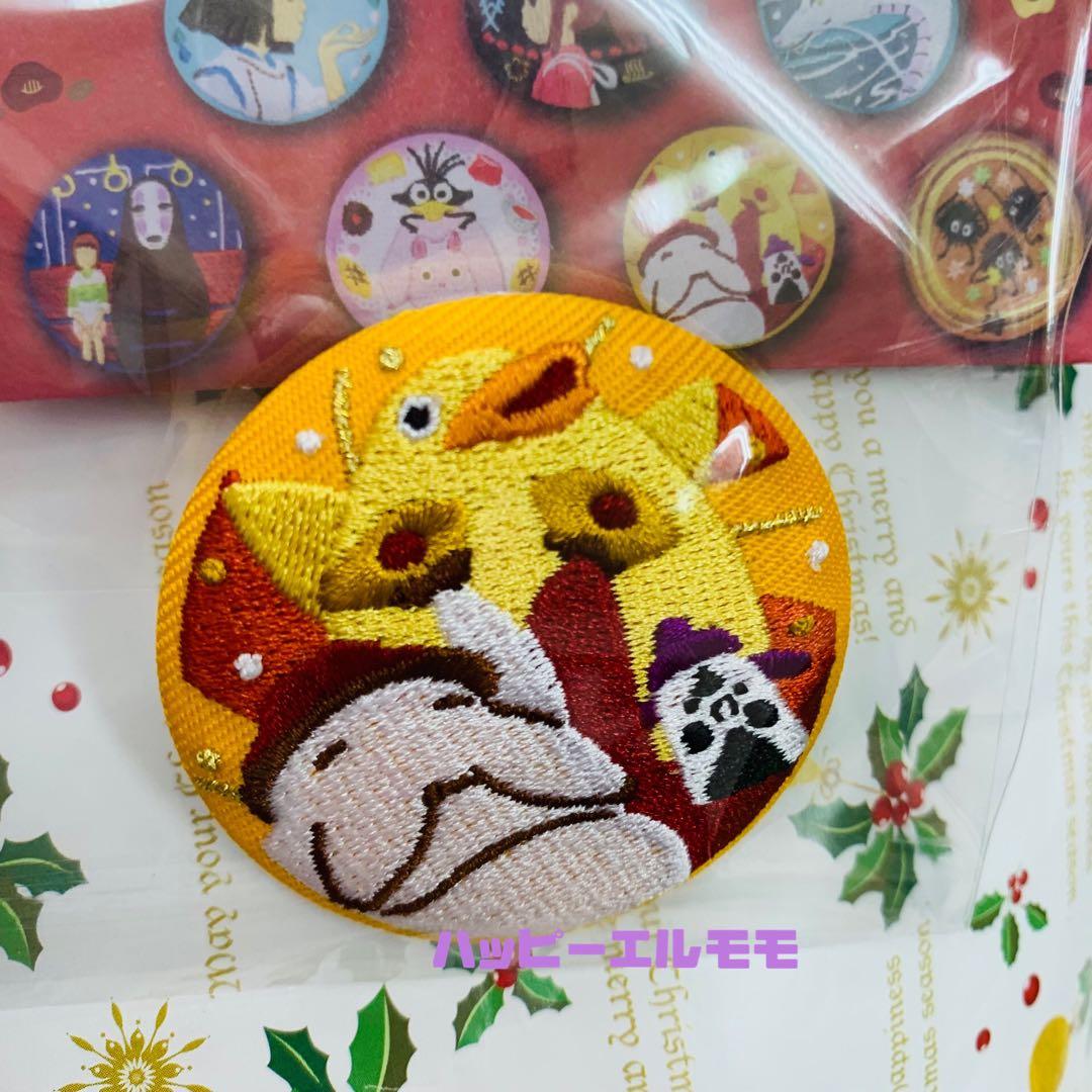 千と千尋の神隠し 刺繍ブローチ 缶バッジ おしら様＆オオトリ様＆春日