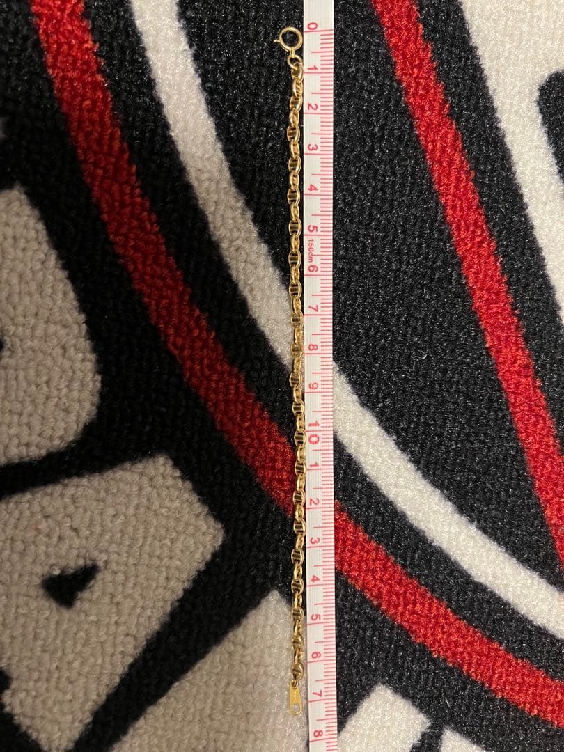 K18 碇型ブレスレット　約2.8g 17.5cm 3mm幅　18金 美品