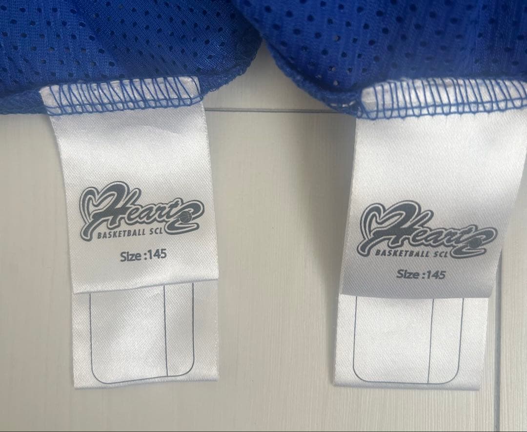 《美品》ハーツ バスケットボールユニフォームセット サイズ145 Hearts