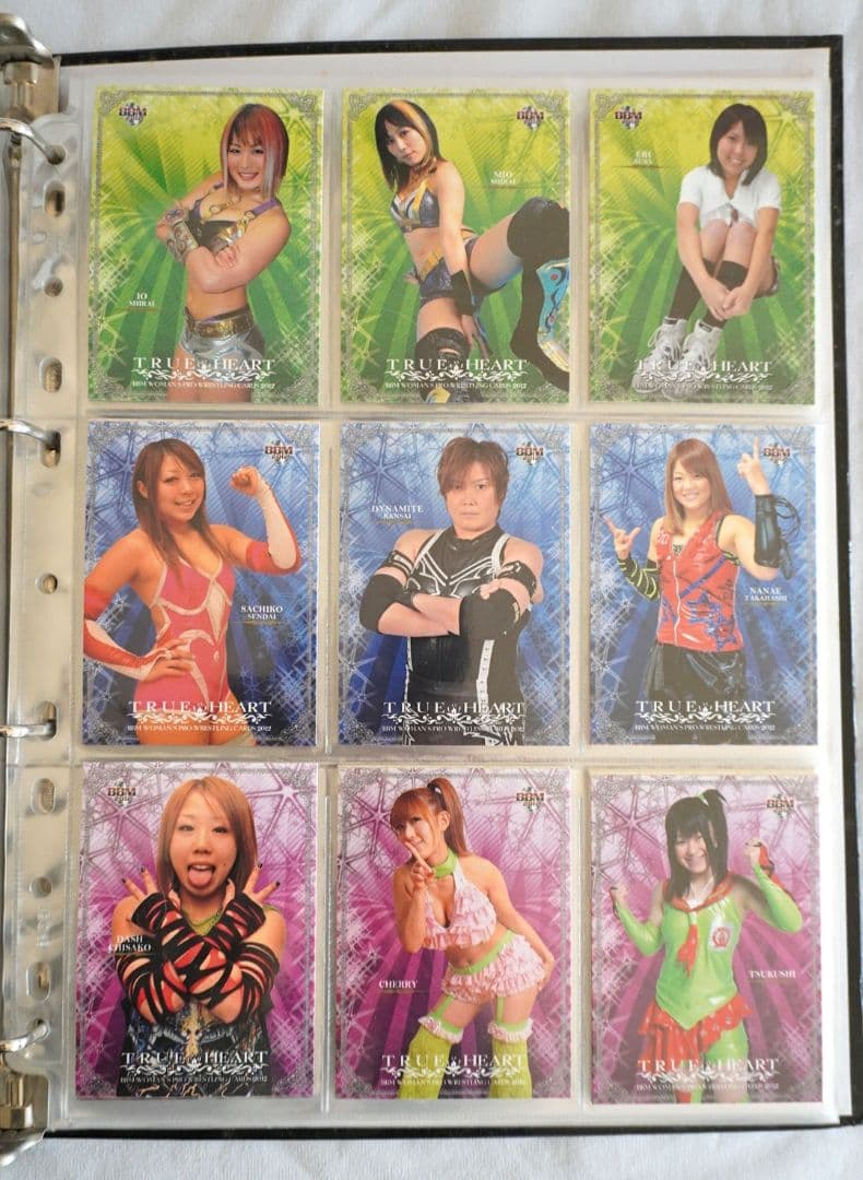 女子プロレスカード2011＆12フルコンプ 216枚 栗原あゆみ他直筆サイン4枚