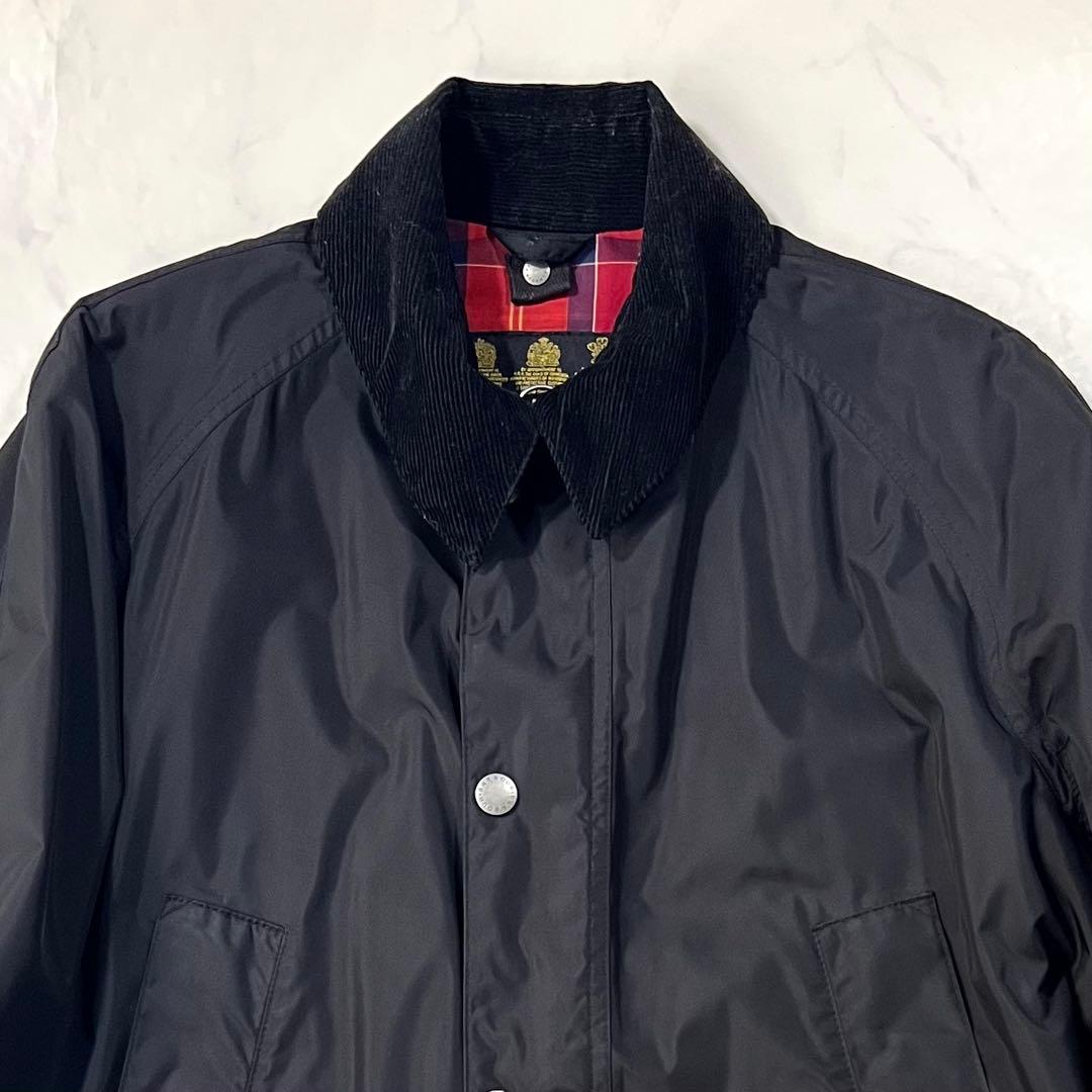 Barbour ジャケット チェックBAYHAM 黒 ダブルジップ - メルカリ