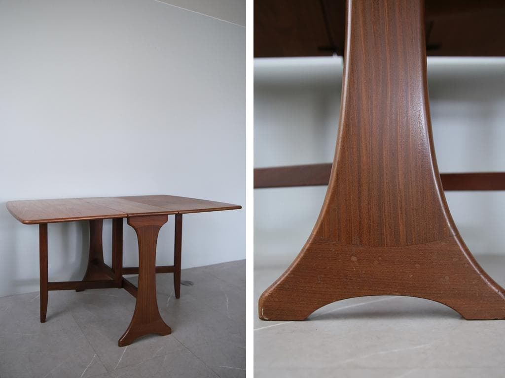 英国アンティークチーク材ゲートレッグテーブル/バタフライダイニング